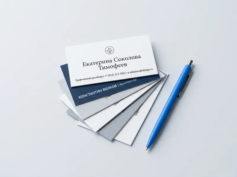 Визитки — типография Цифра, Оренбург